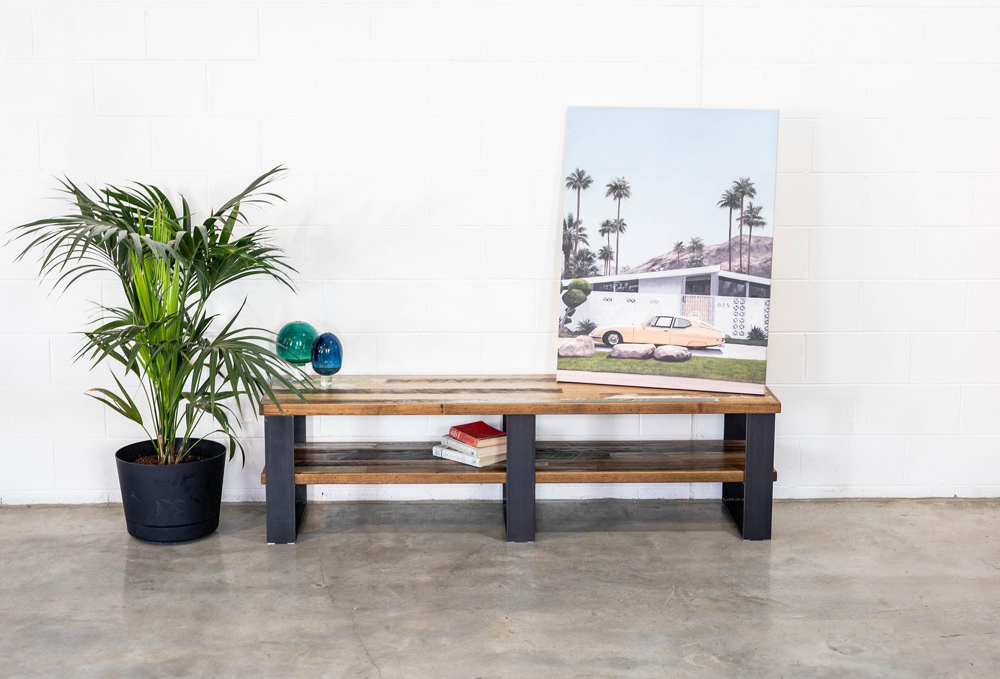 Recycled timber sales tv unit
