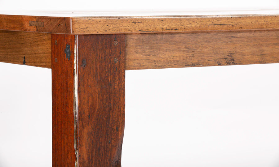 "Rokeby" Rustic Triple Wood Panel Dining Table