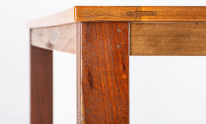 "Rokeby" Rustic Triple Wood Panel Dining Table