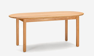 Pill Shaped Straight Board Dining Table