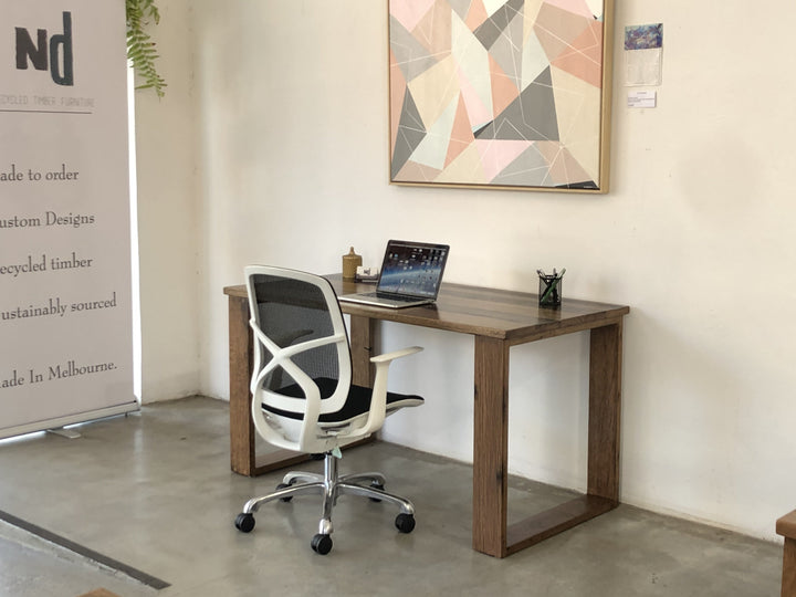 Recycled Stringy Bark Desk with Custom Japan Stain - ND Furniture