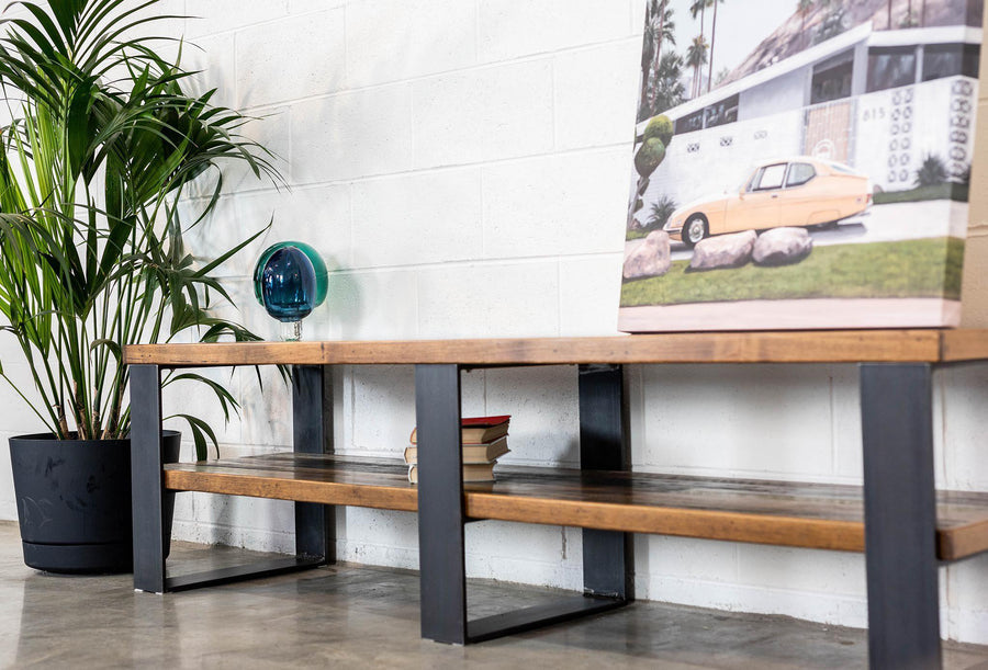 Timber TV Unit - Split Level Style – ND Recycled Timber Furniture