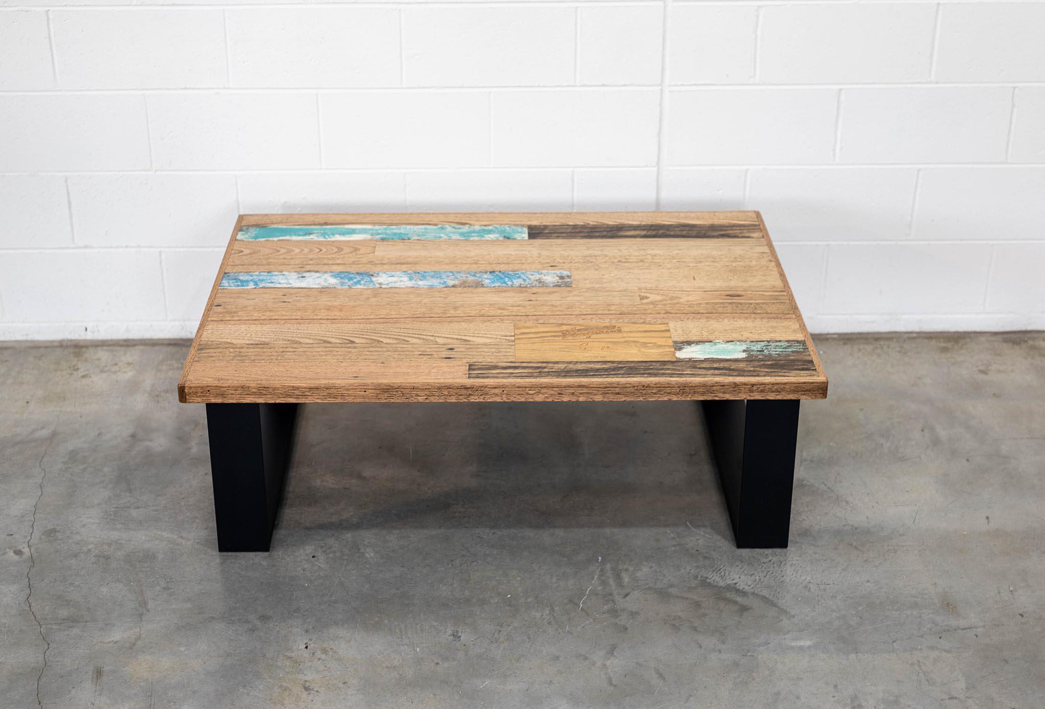 Recycled timber store coffee table