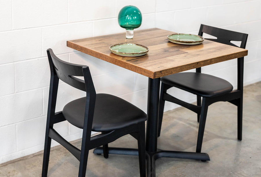 Cafe Table Top Scatter Style with Edge, Table - Recycled Timber Furniture