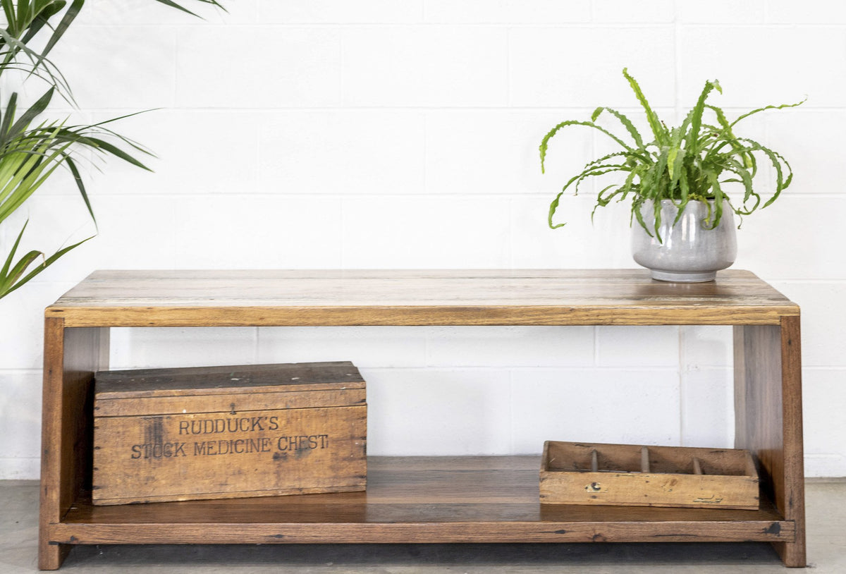 “Burt” Rustic Entertainment Unit – ND Recycled Timber Furniture