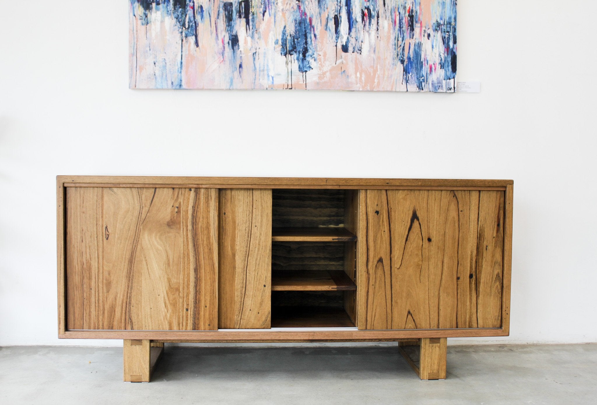 Sideboard with store sliding doors